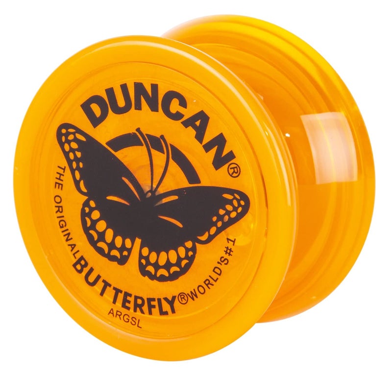 Duncan Toys Butterfly Yo-Yo, Beginner Yo-Yo with String, Steel Axle and Plastic Body, Orange - Image 1